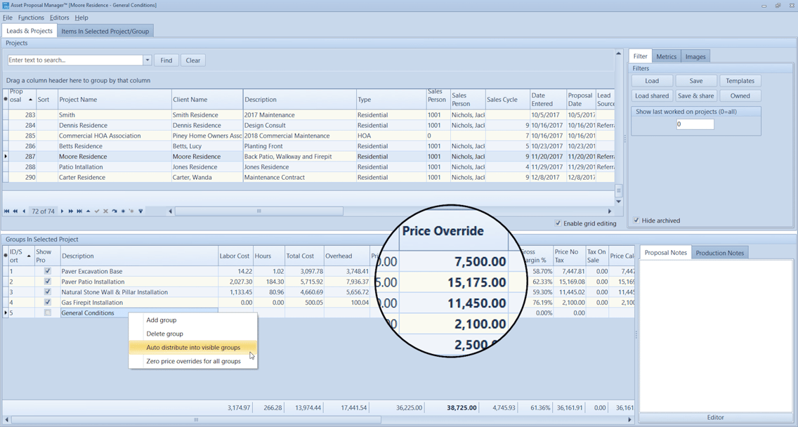 New features coming to Asset landscape business management software.