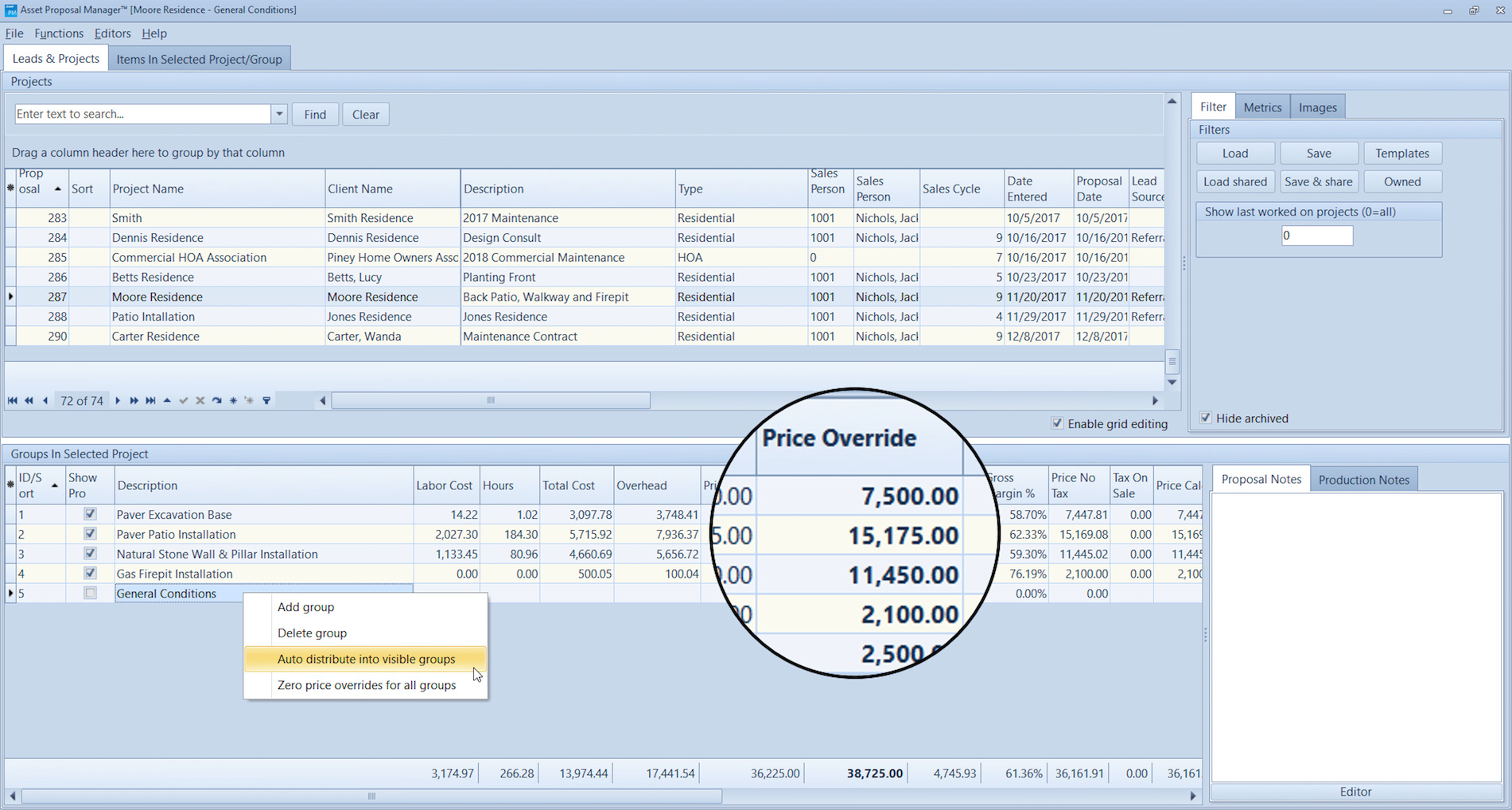 New features coming to Asset landscape business management software.