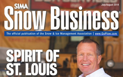 SIMA Snow Business Magazine cover The official publication of the snow  ice management association