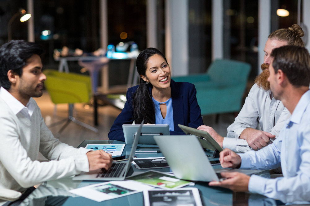 business owners meeting in a peer group